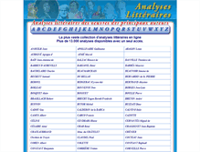 Tablet Screenshot of analyses-litteraires.com